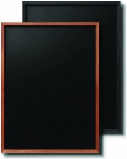 Teak and Black Wall Mounted Chalkboards